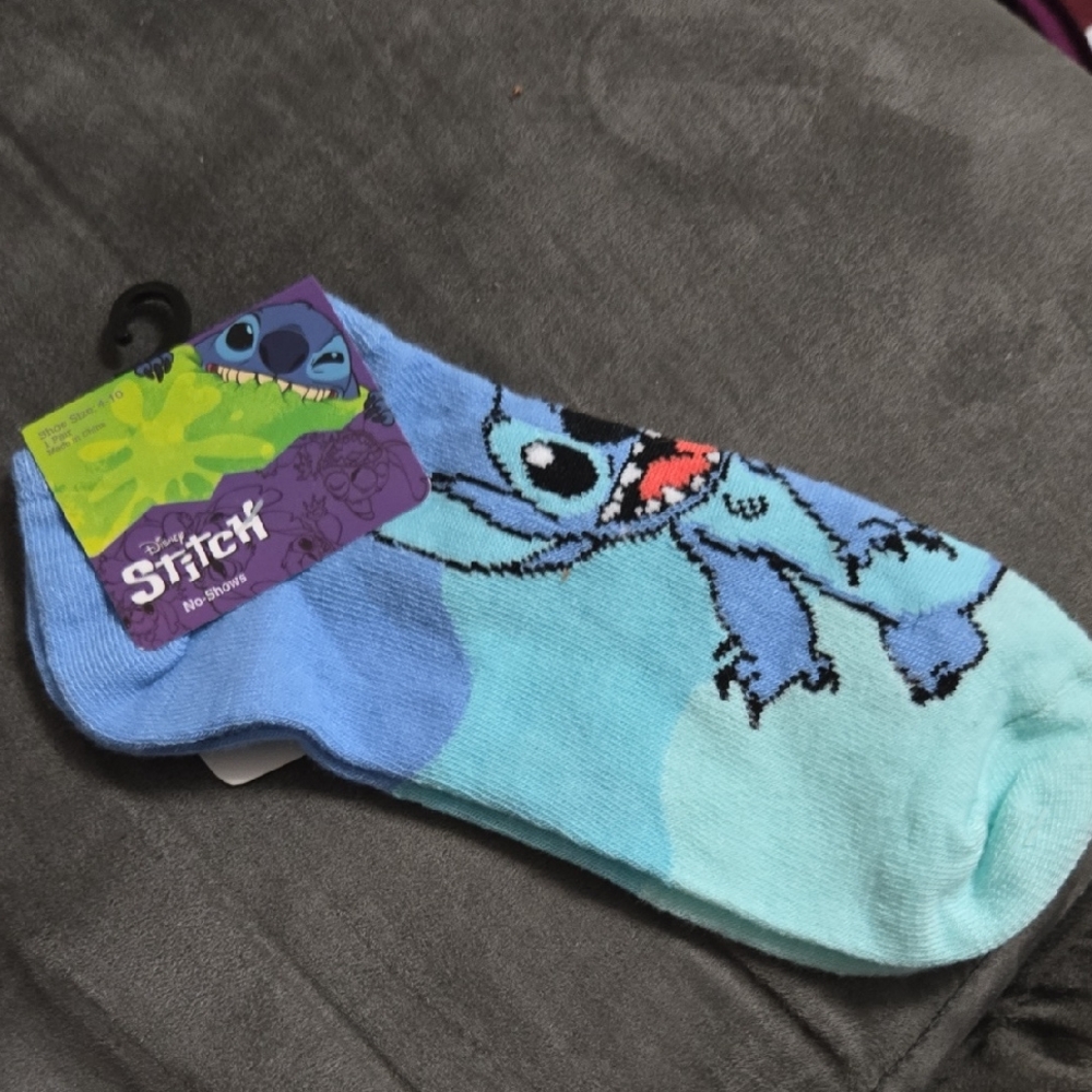 Disney Stitch Turquoise and Aqua Socks